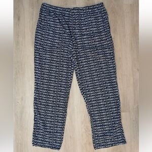Michael Kors Black and White Logo Pants